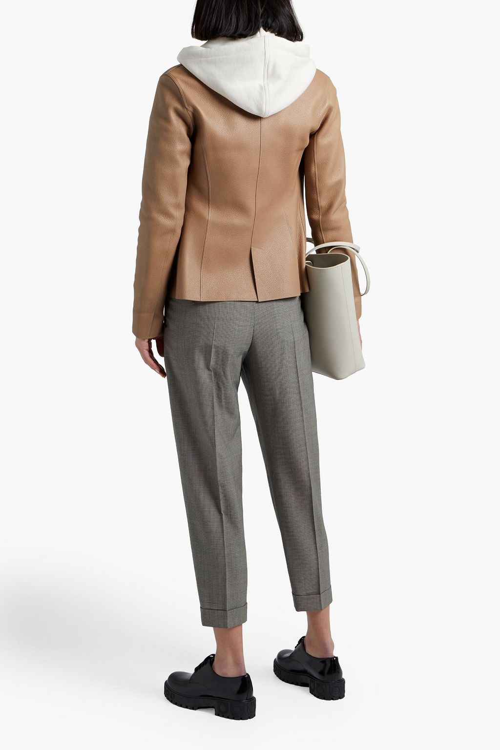 LORO PIANA Aubrey pebbled-leather jacket