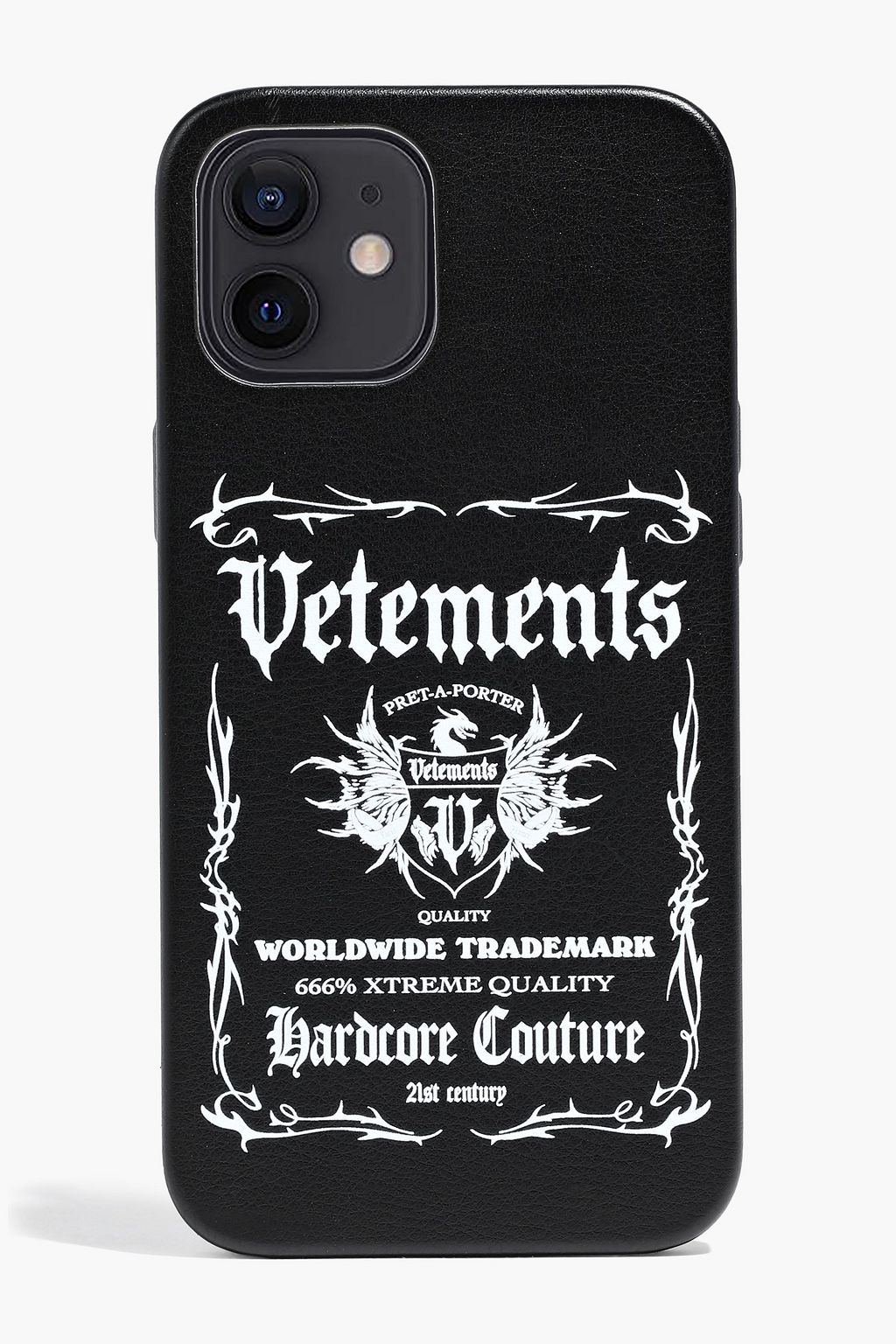 VETEMENTS Printed leather iPhone 12 Pro Max case | THE OUTNET