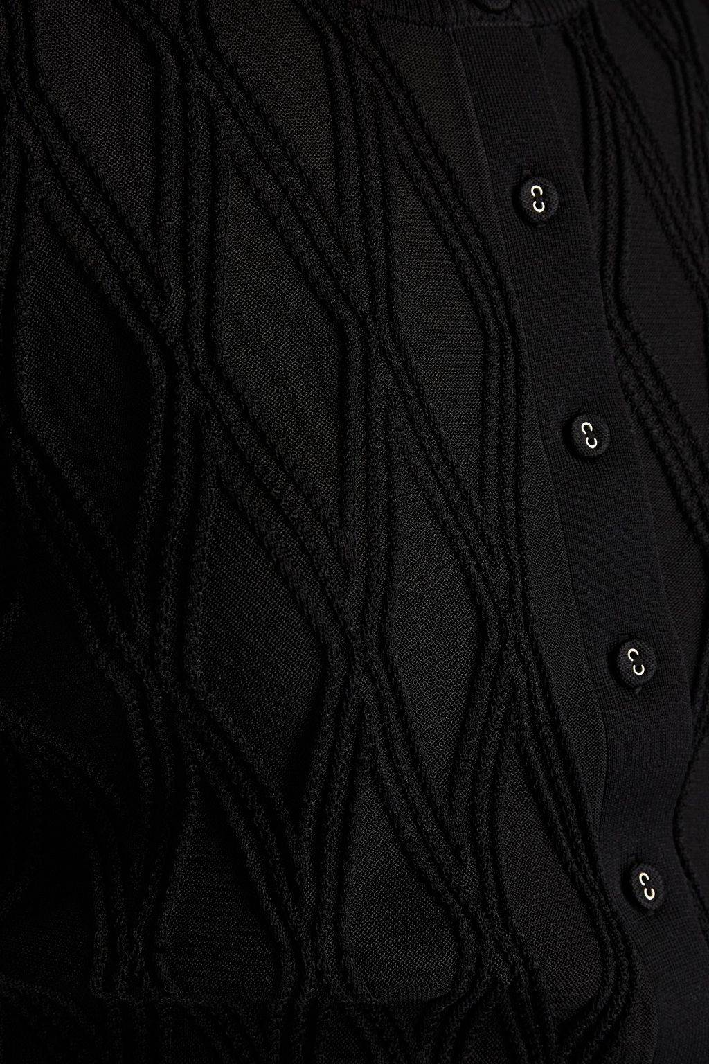 DIANE VON FURSTENBERG Pointelle-knit cardigan