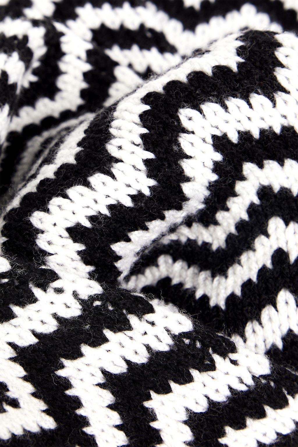 MISSONI Crochet-knit wool-blend scarf