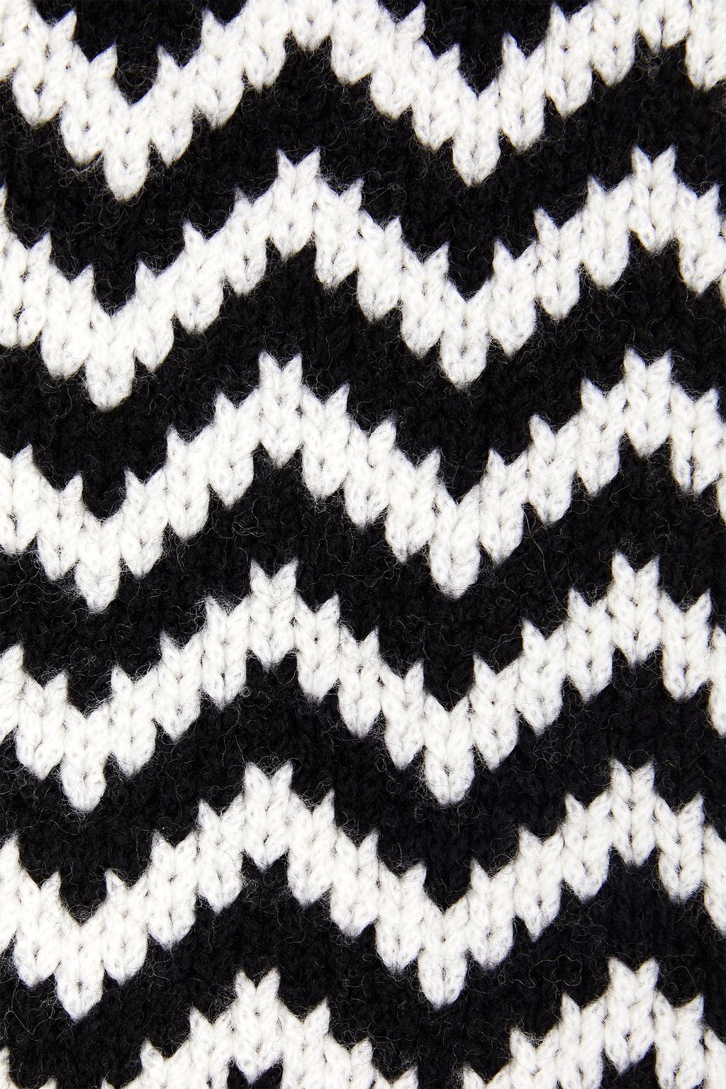 MISSONI Crochet-knit wool-blend scarf