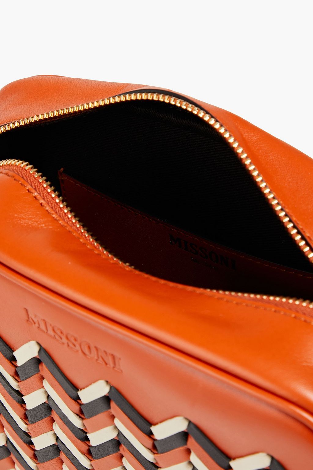MISSONI Woven leather shoulder bag