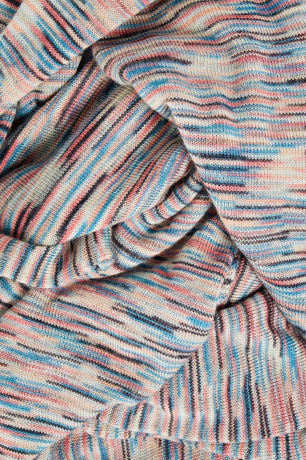 MISSONI Space-dyed wool and cashmere-blend scarf