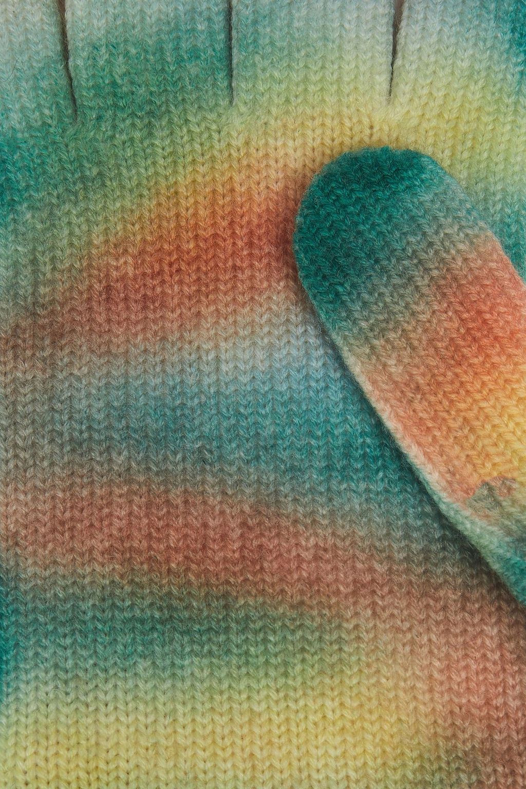 MISSONI Tie-dyed wool gloves