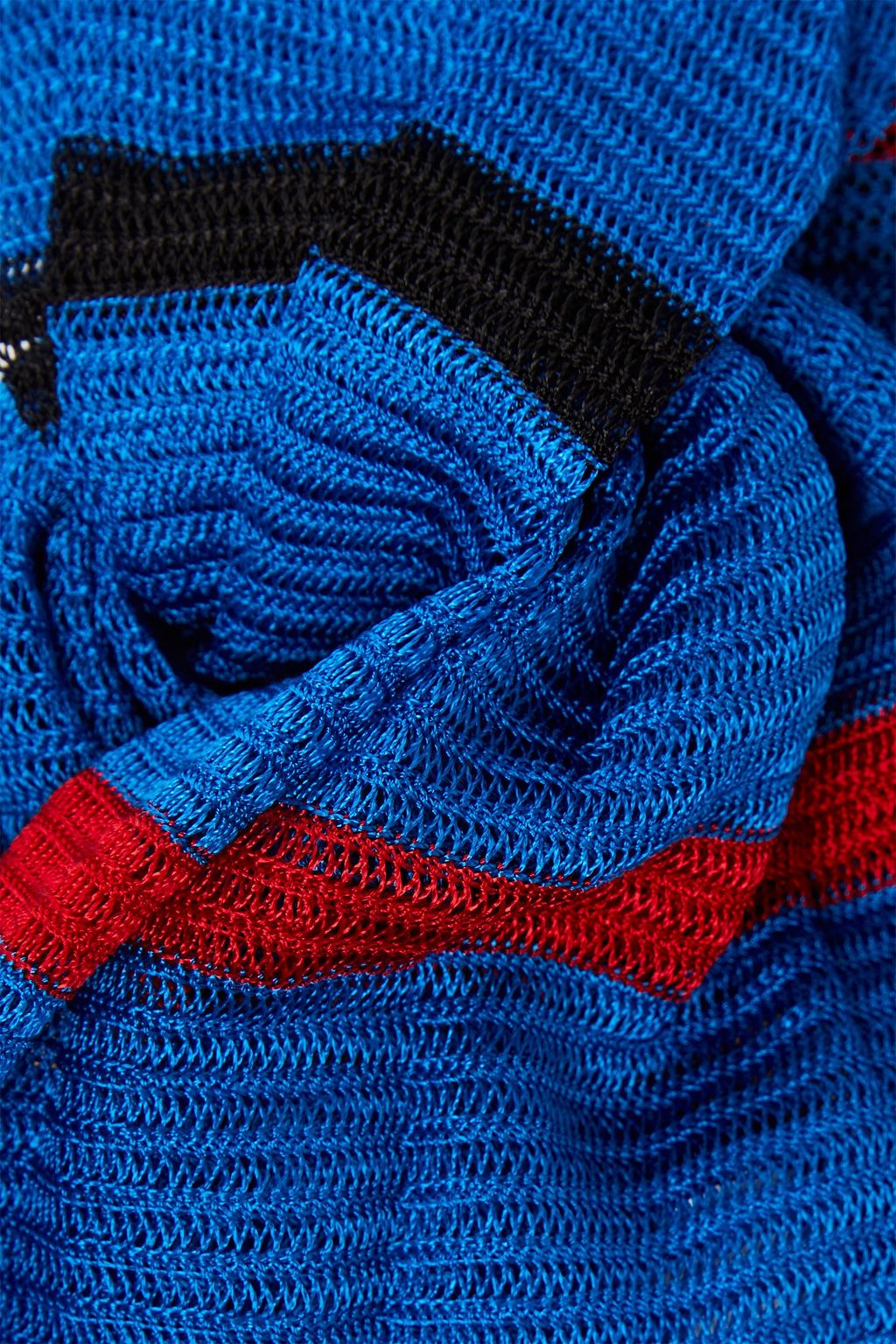 MISSONI Twisted striped crochet-knit headband