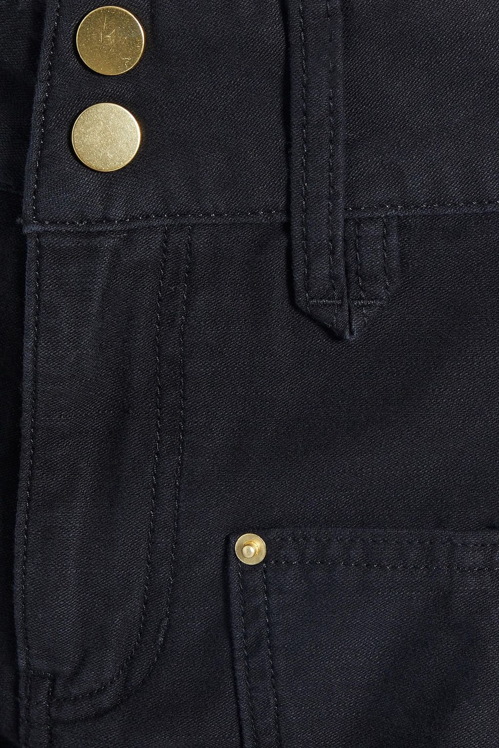 FRAME Cropped cotton tapered pants