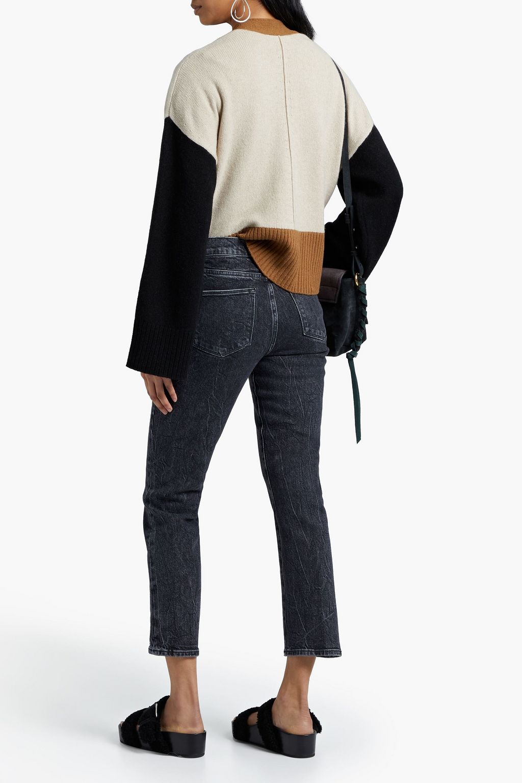 FRAME Le High Straight faded high-rise straight-leg jeans