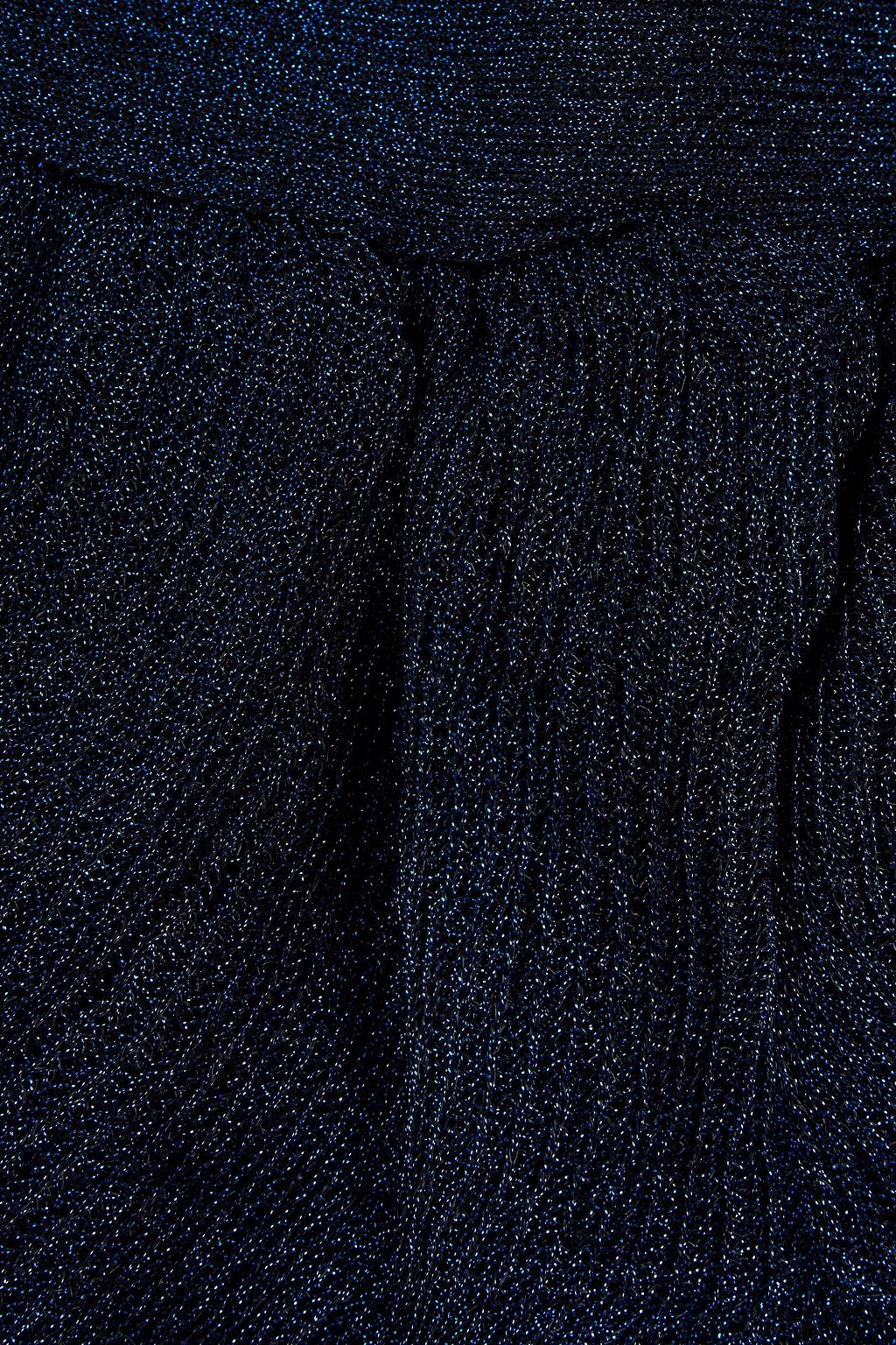 MISSONI Metallic ribbed-knit snood