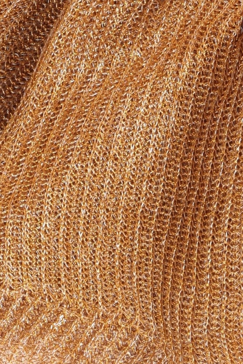 MISSONI Metallic ribbed-knit snood