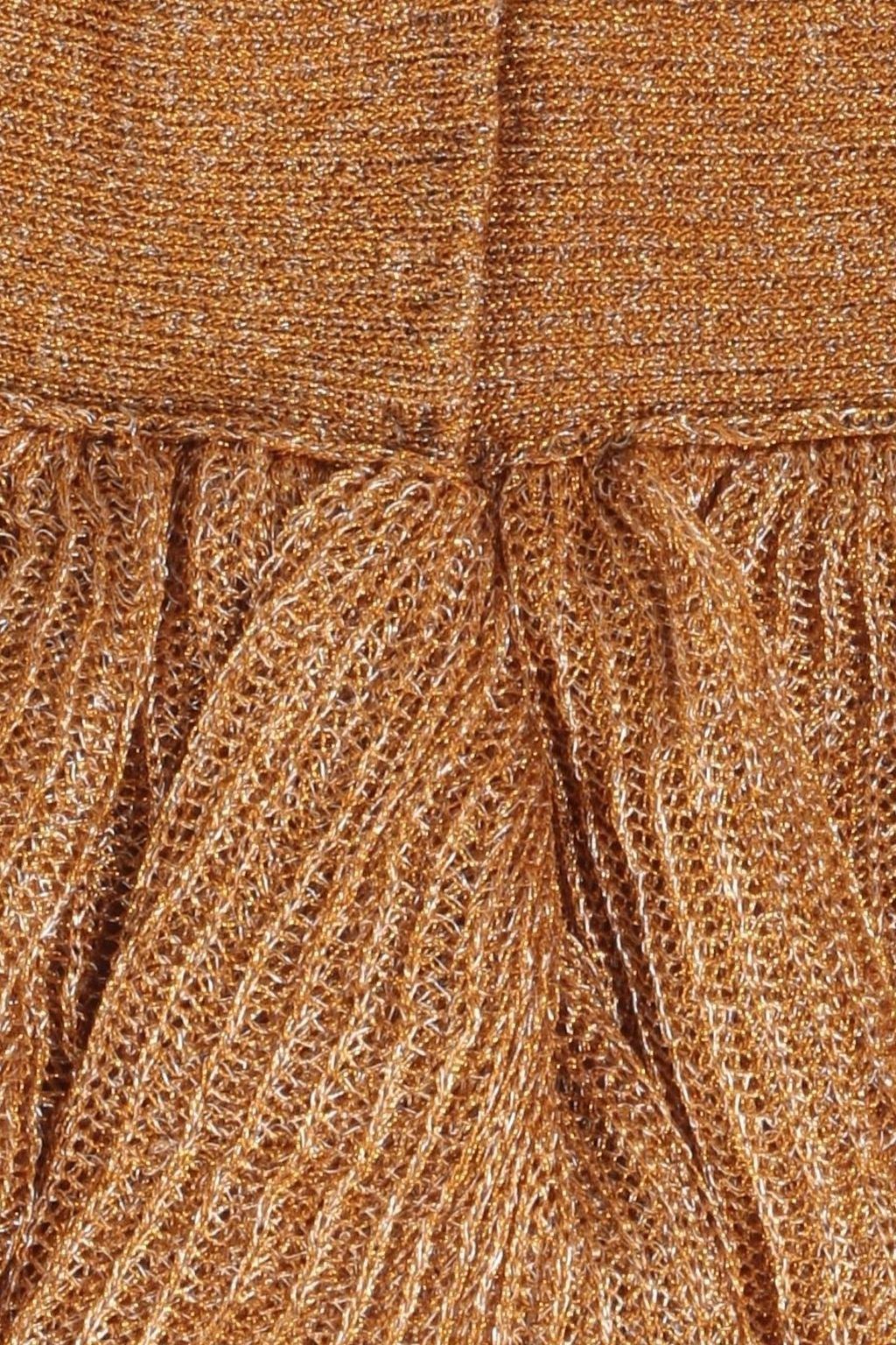MISSONI Metallic ribbed-knit snood