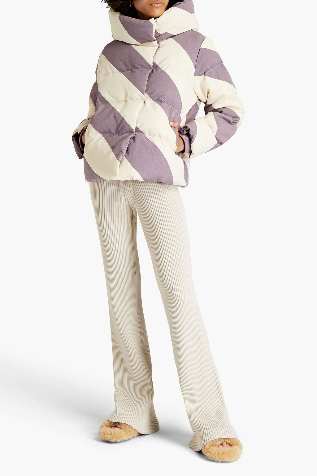 JAKKE. Patricia printed quilted shell hooded jacket