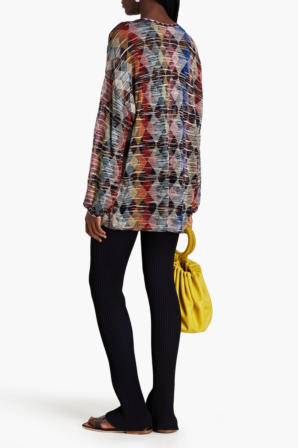 MISSONI Pullover aus Metallic-Häkelstrick