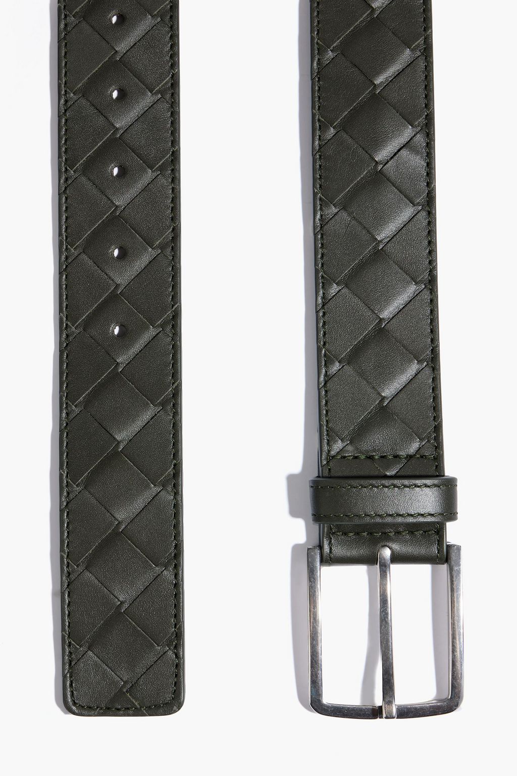 BOTTEGA VENETA Intrecciato leather belt
