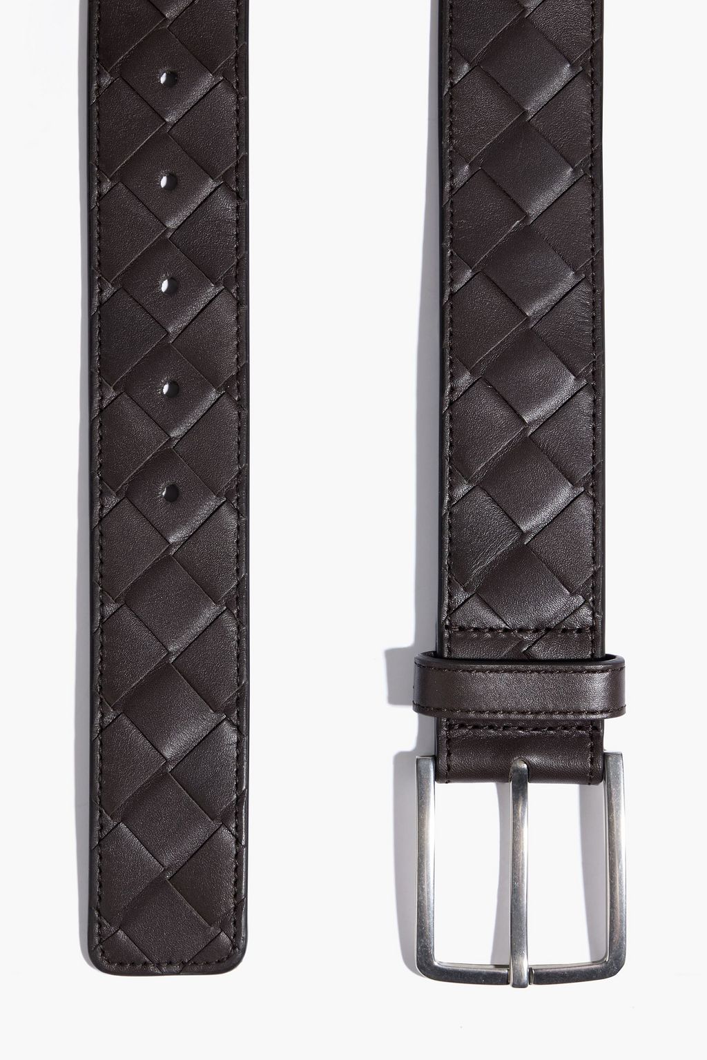 BOTTEGA VENETA Intrecciato leather belt