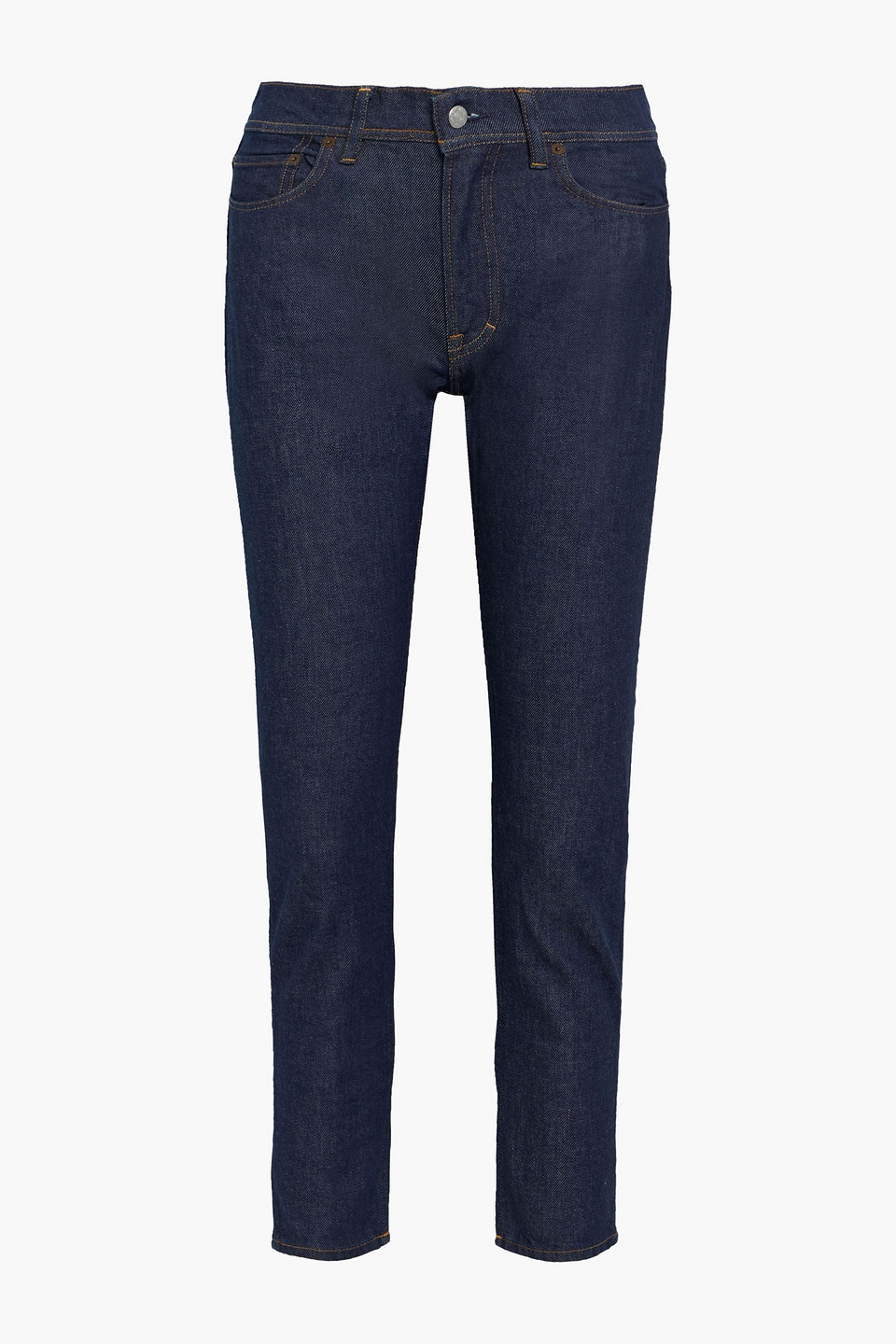 acne studios - mid-rise slim-leg jeans - blue - 29w-32l