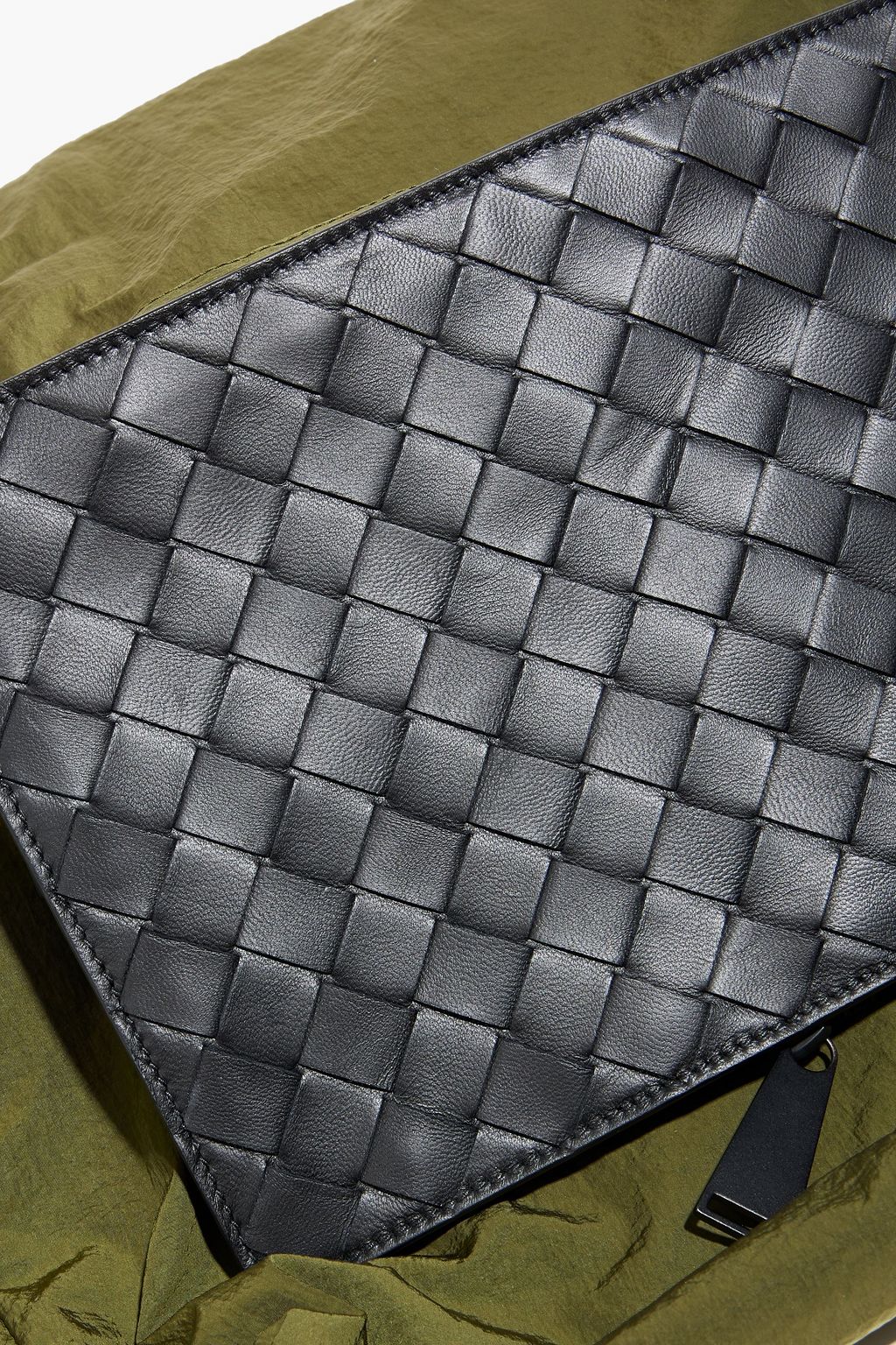 BOTTEGA VENETA Packable intrecciato leather and shell tote