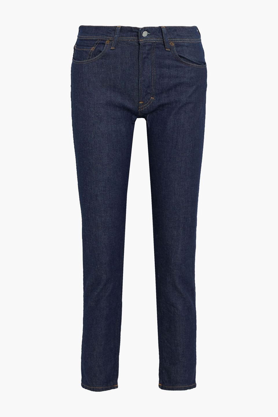 acne studios - mid-rise slim-leg jeans - blue - 28w/ 30l