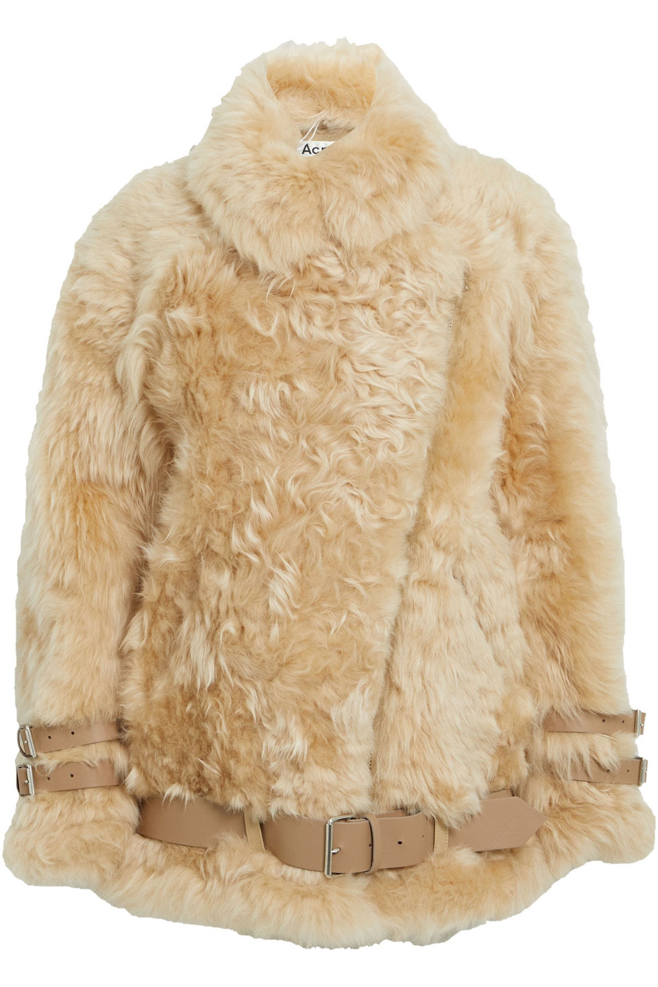 Shearling biker jacket