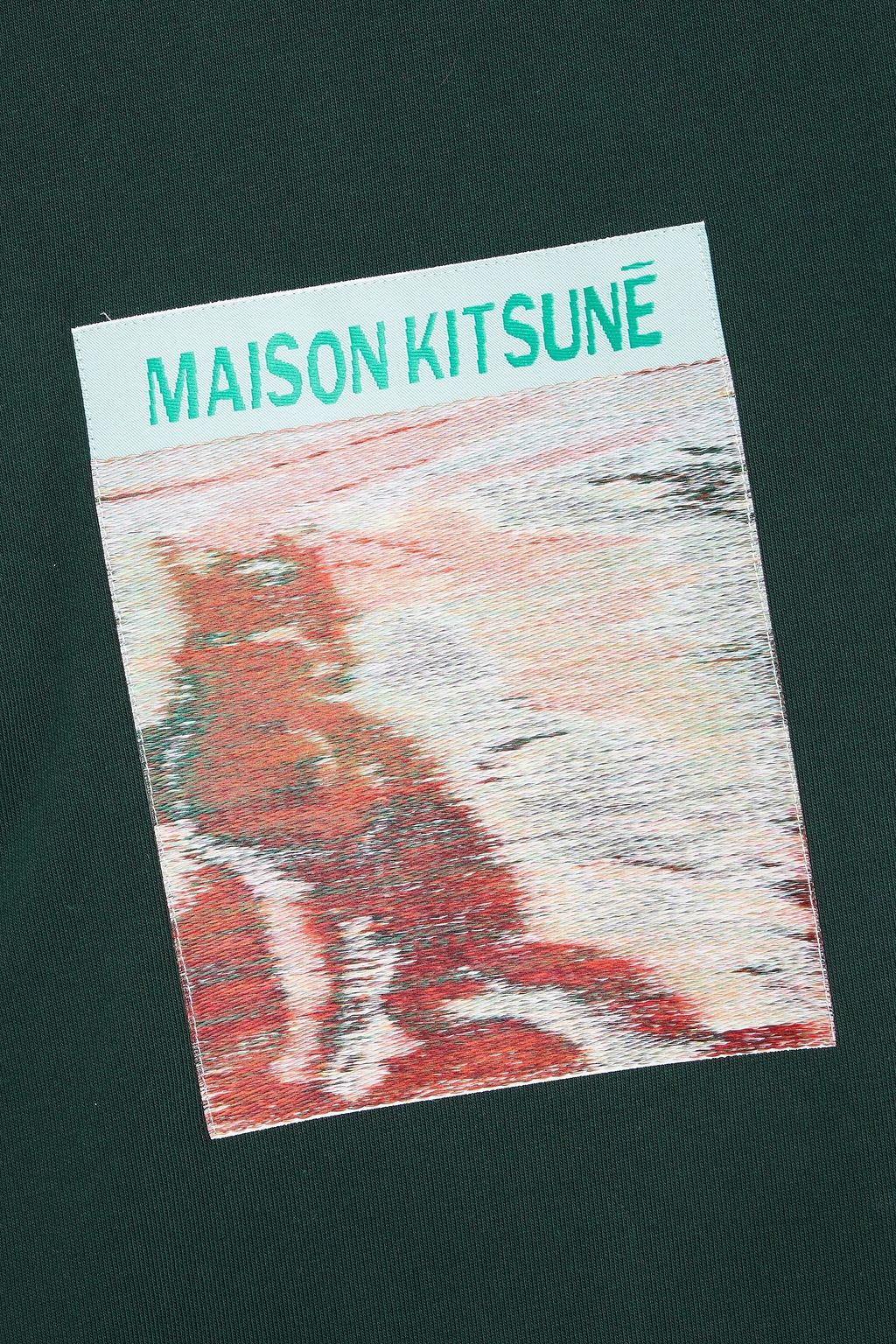 MAISON KITSUNÉ Appliquéd cotton T-shirt