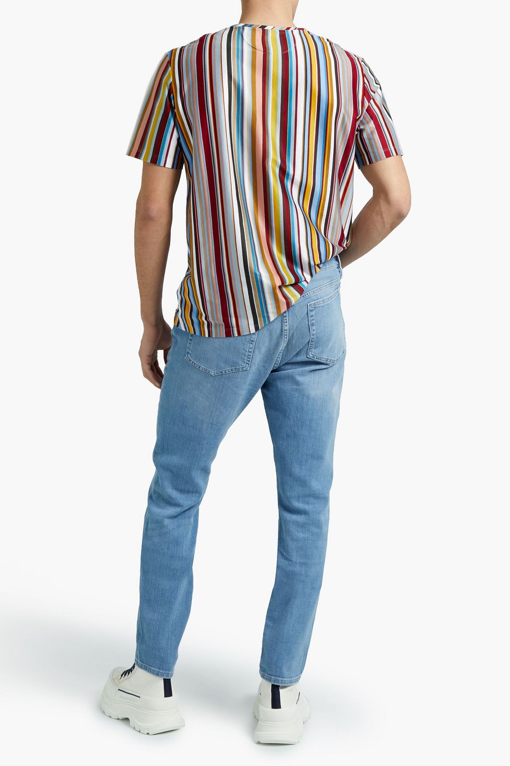 PAUL SMITH Striped cotton-jersey T-shirt