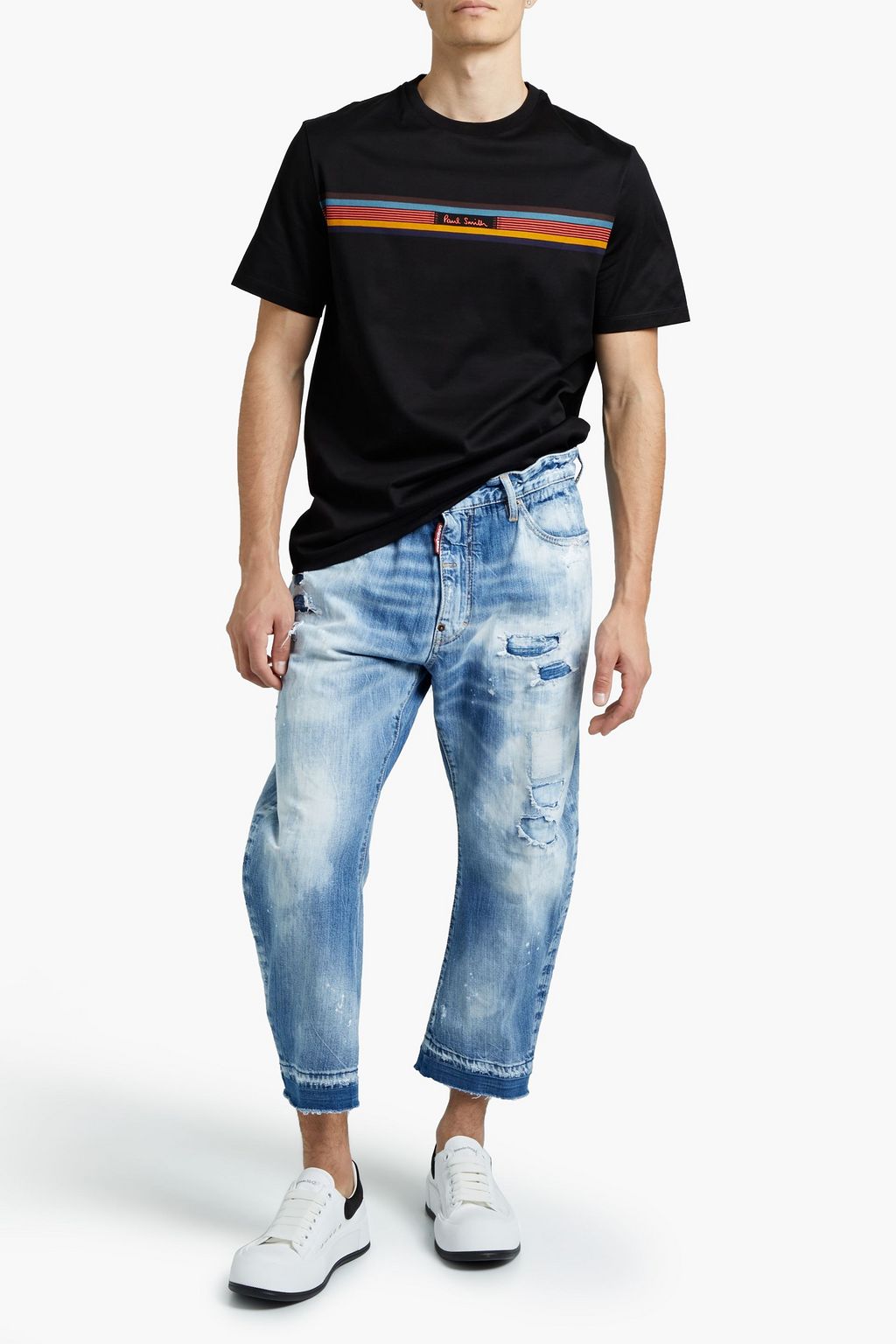 PAUL SMITH Printed cotton-jersey T-shirt