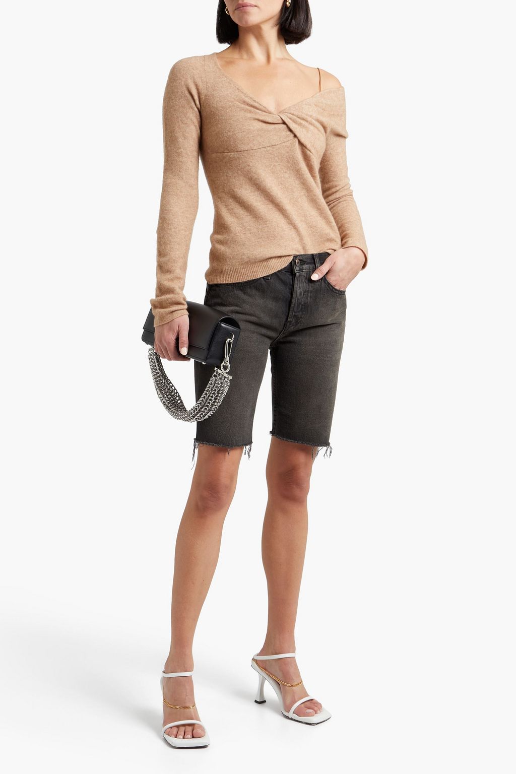 HELMUT LANG Twisted wool-blend sweater