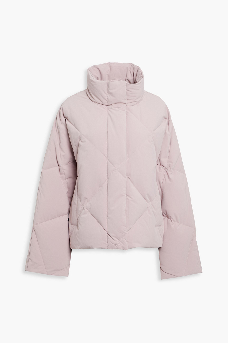 Stand Studio Aina Quilted Shell Down Jacket In Pastel Pink