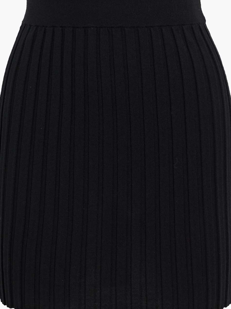 ribbed wool mini skirt