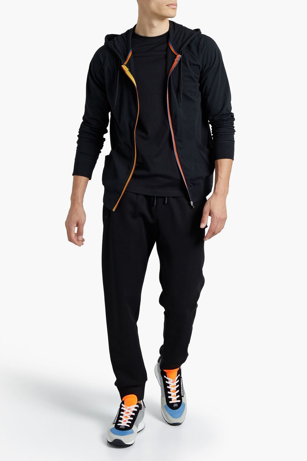 PAUL SMITH Striped cotton-jersey hoodie