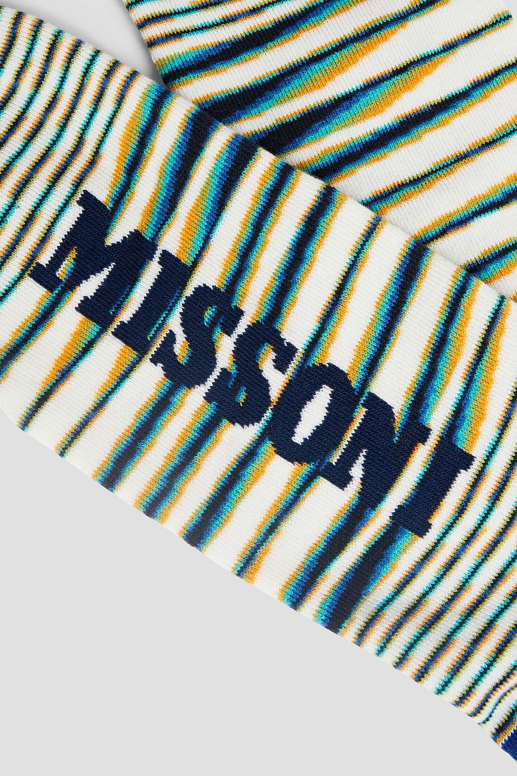 MISSONI Striped cotton-blend terry socks