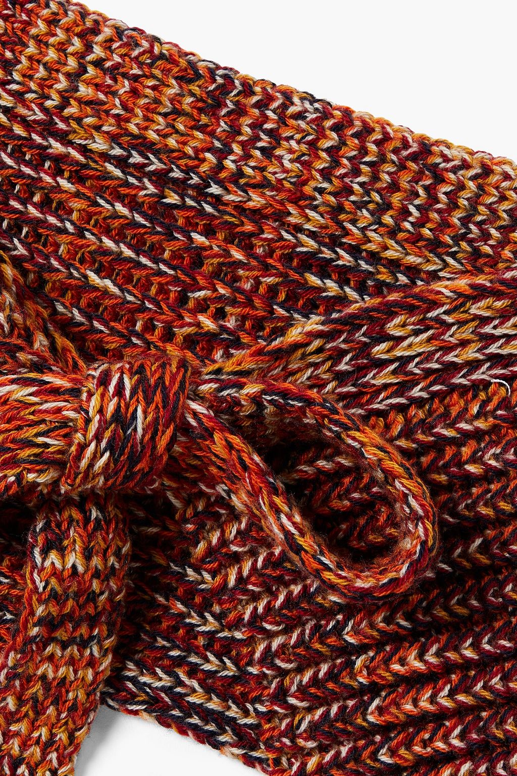MISSONI Melierter Kragen aus einer gerippten Kaschmirmischung