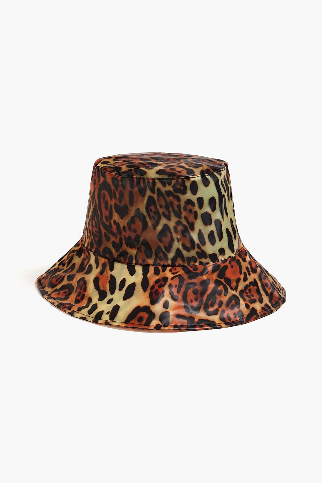 Fran leopard-print shell bucket hat 