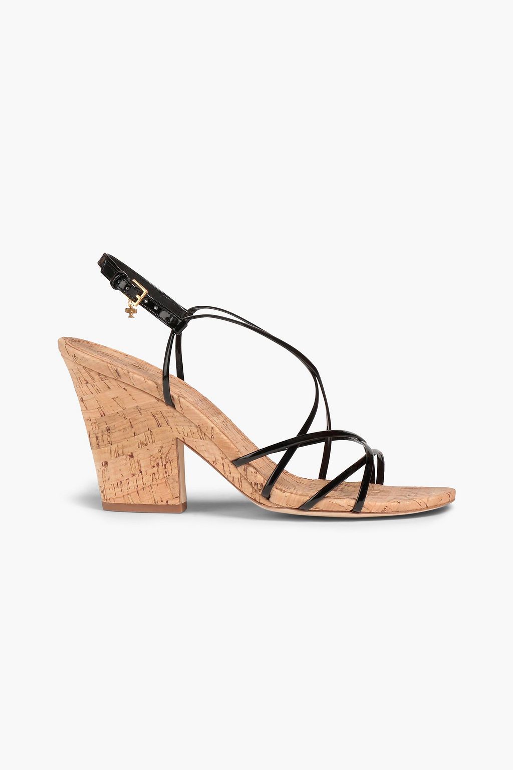 TORY BURCH Penelope faux patent-leather sandals | Sale up to 70% off | THE  OUTNET