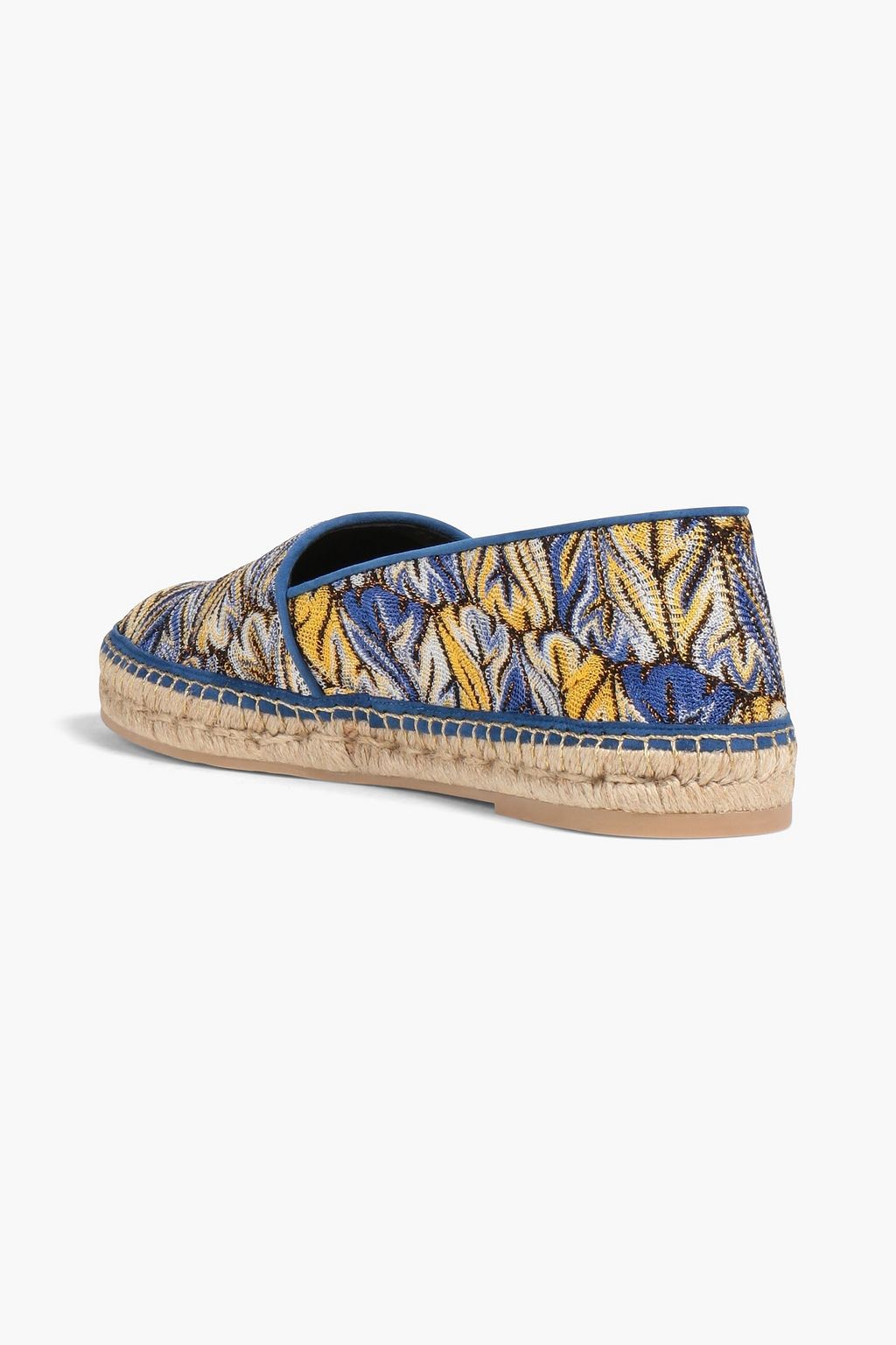 MISSONI Metallic crochet-knit espadrilles