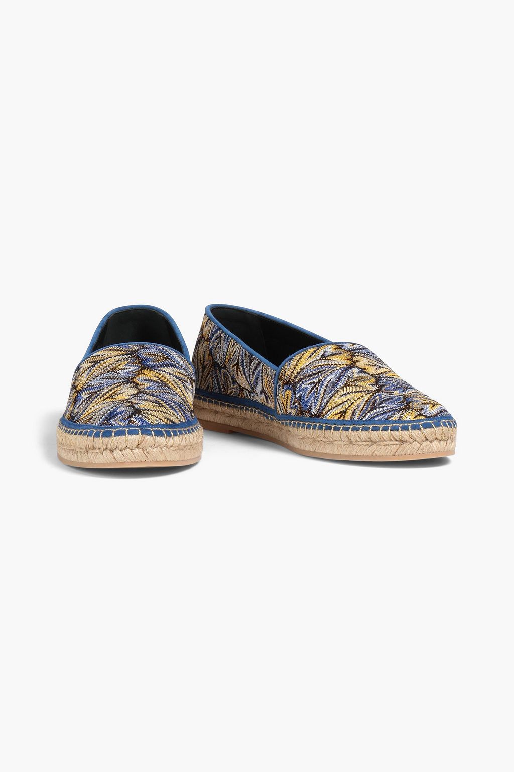 MISSONI Metallic crochet-knit espadrilles