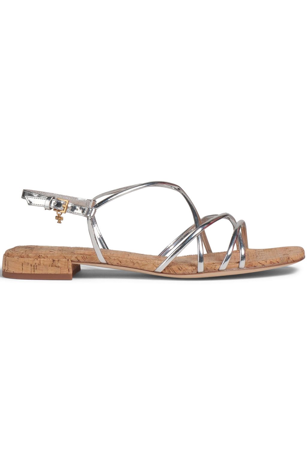 TORY BURCH Penelope metallic faux leather sandals | Sale up to 70% off |  THE OUTNET