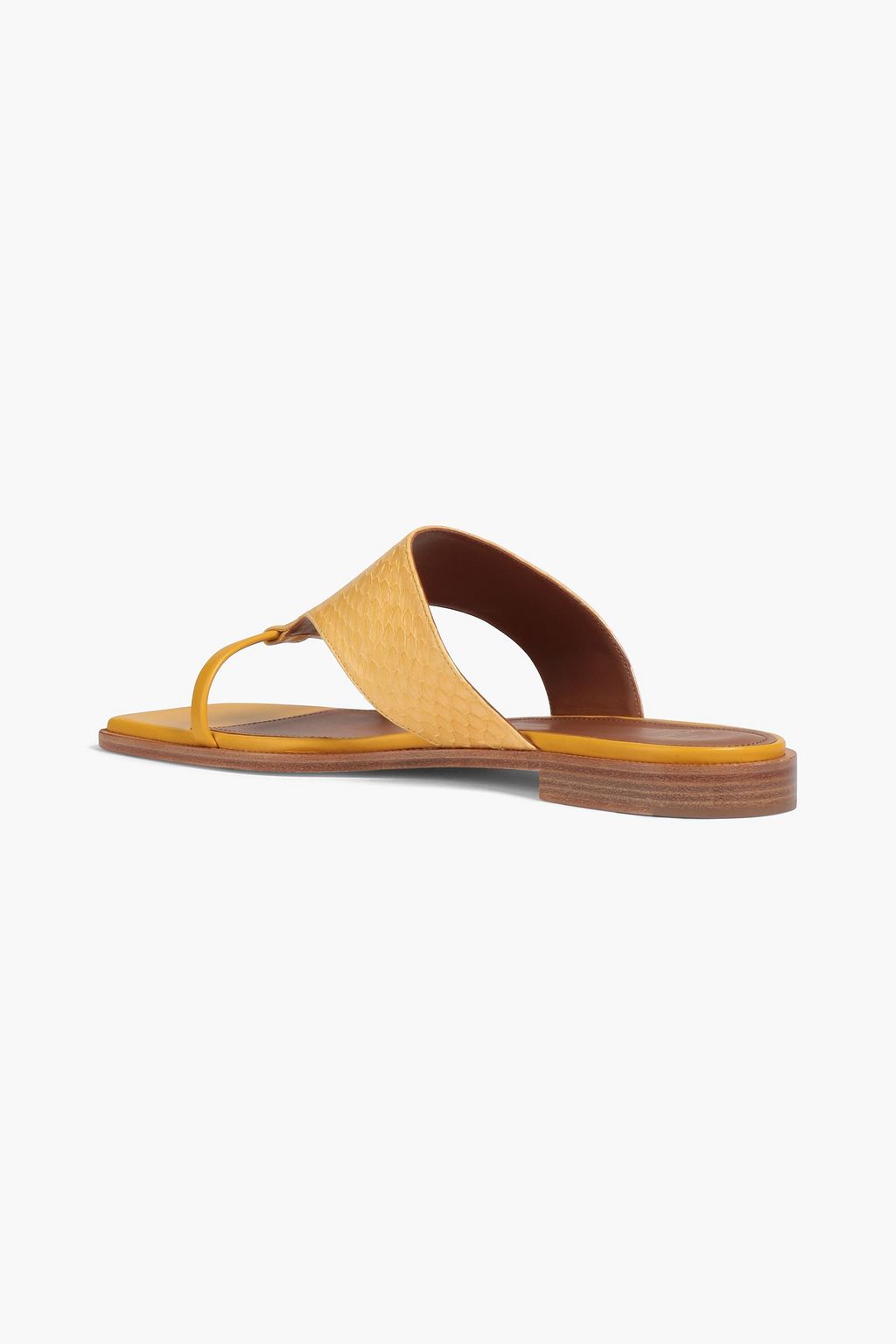 MALONE SOULIERS Didi leather-trimmed elaphe sandals