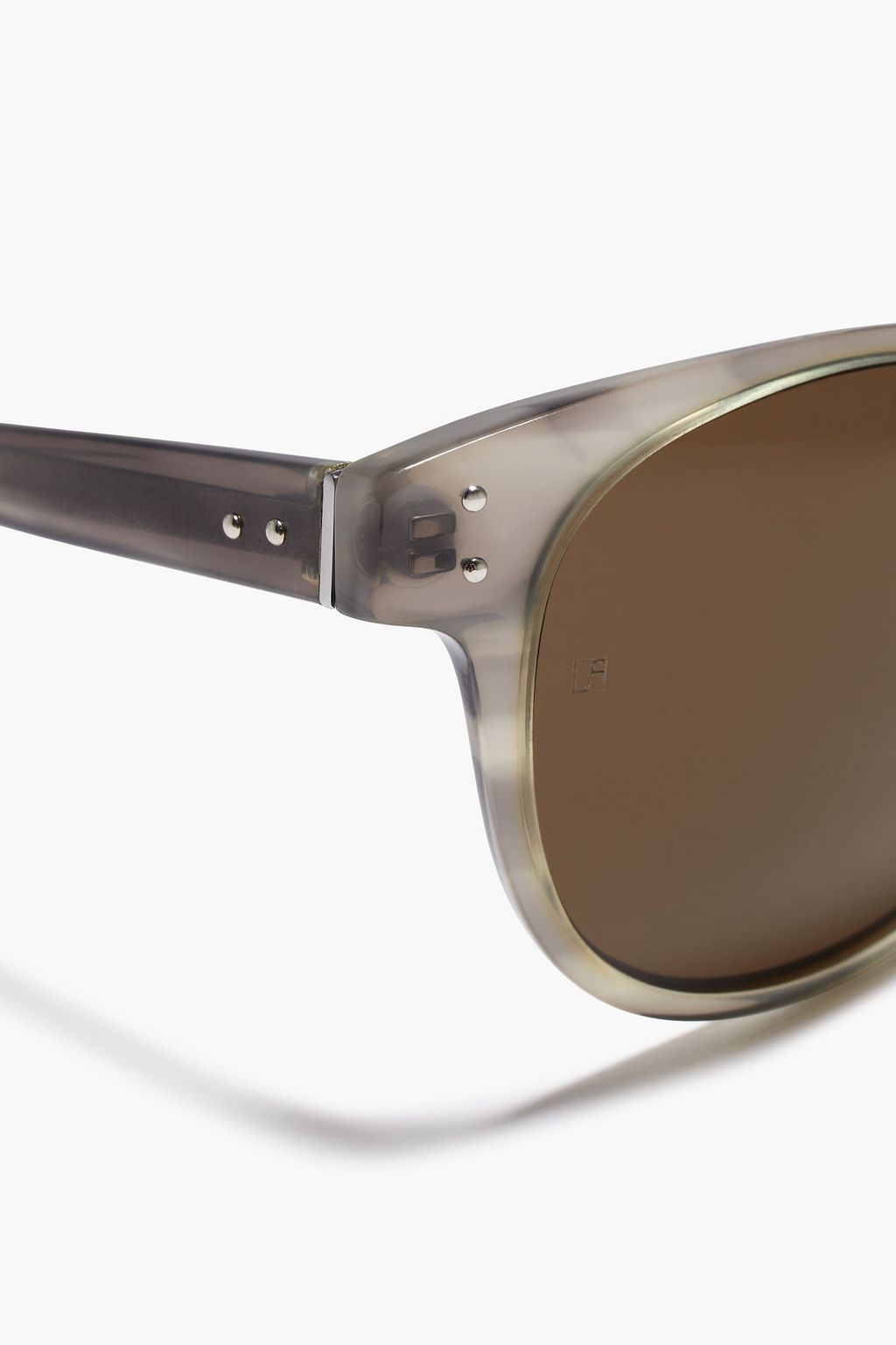 LINDA FARROW Round-frame acetate sunglasses