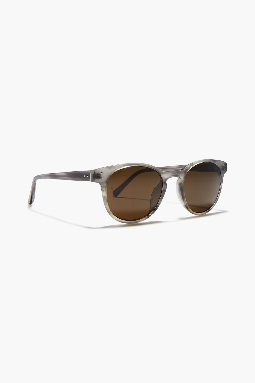 LINDA FARROW Round-frame acetate sunglasses
