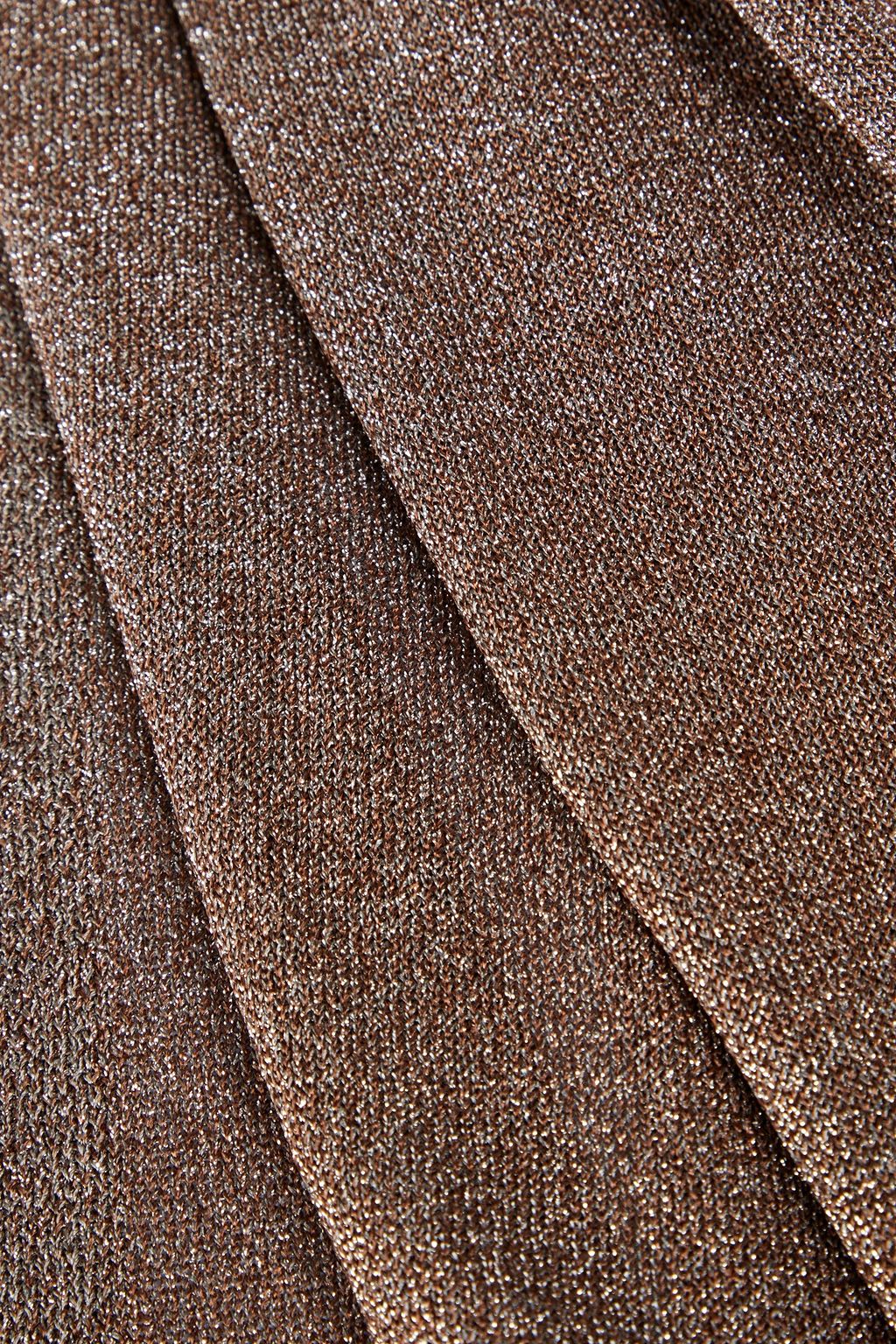 MISSONI Metallic crochet-knit scarf