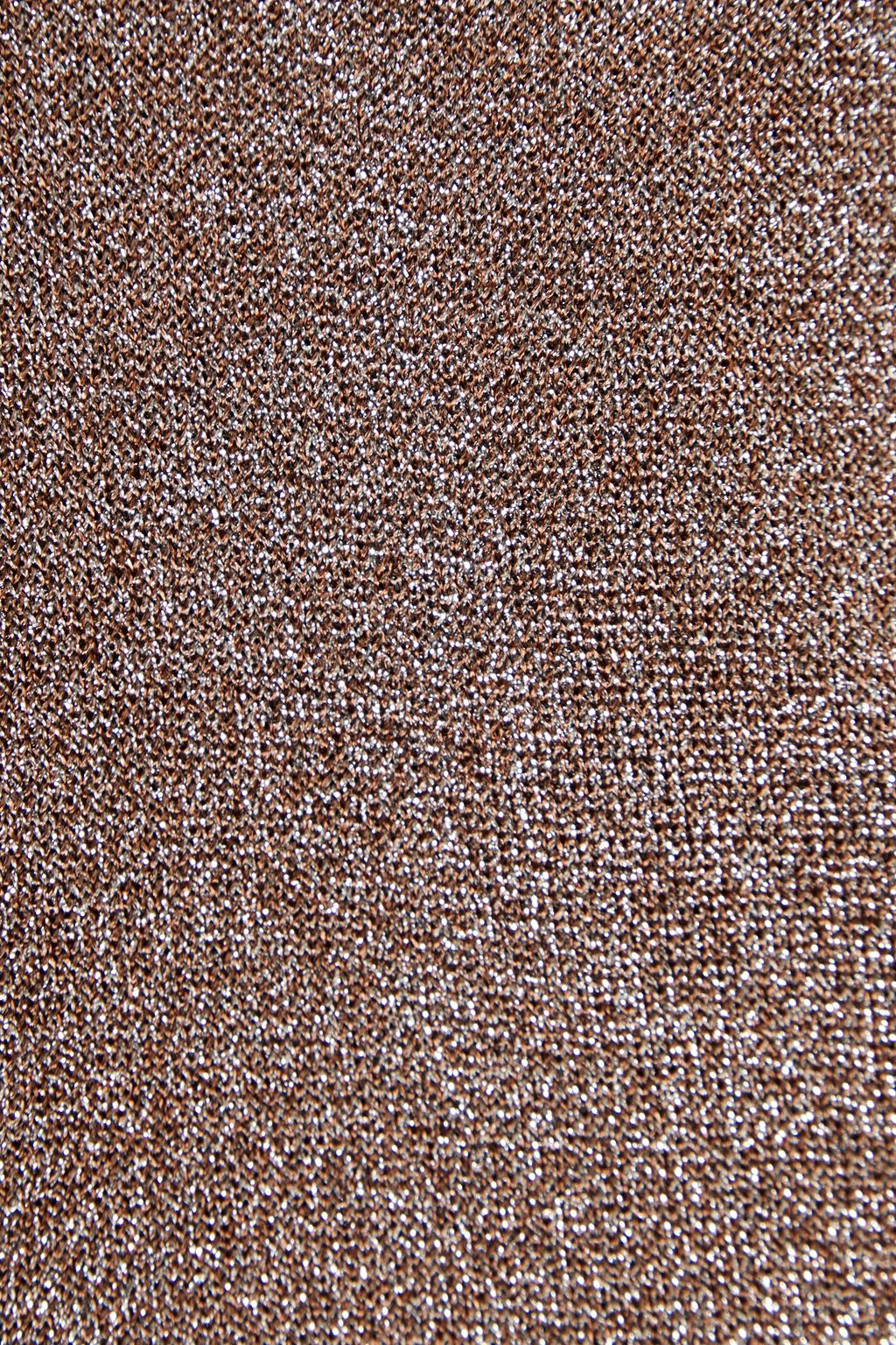 MISSONI Metallic crochet-knit scarf