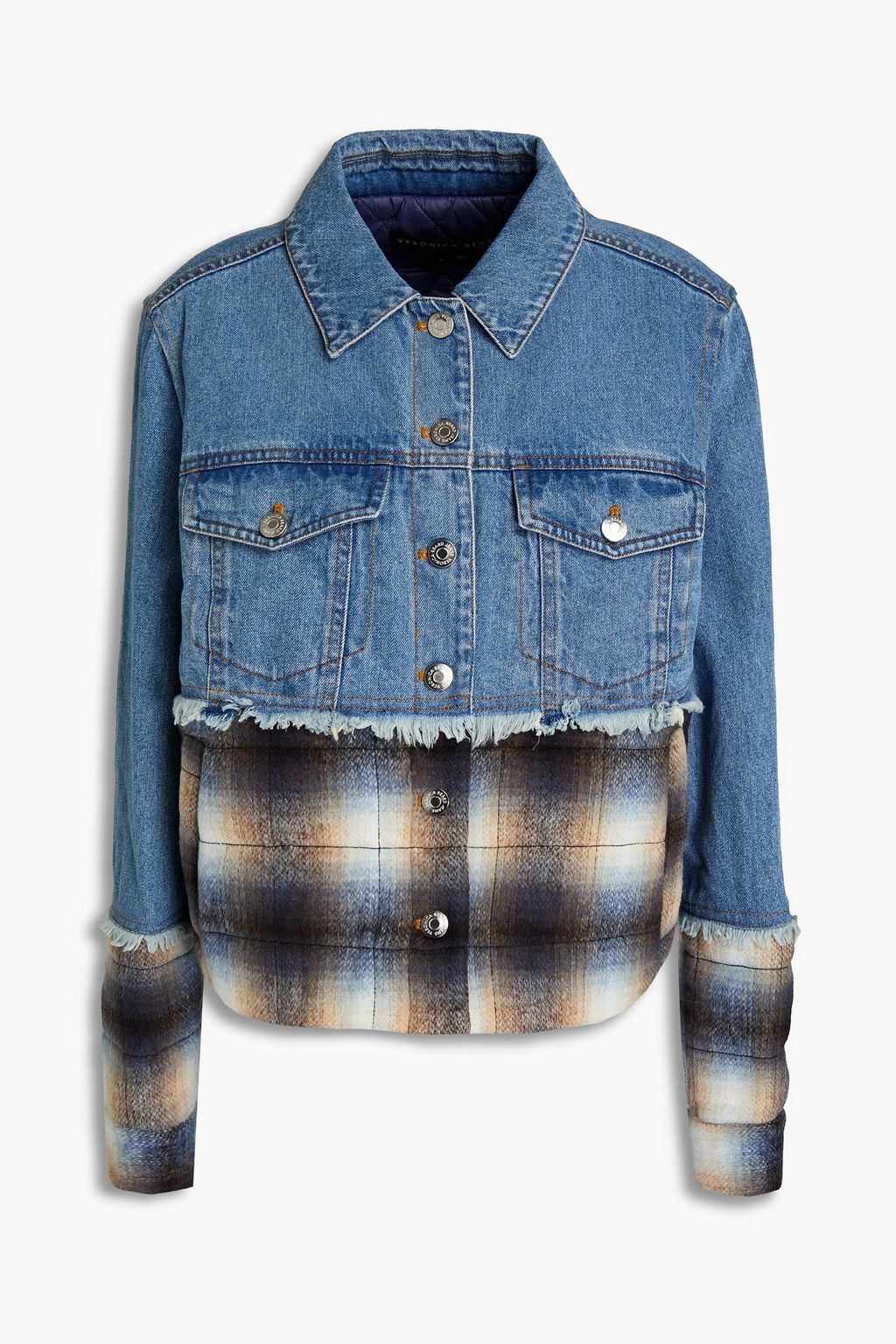 Mid denim Kimpton checked flannel and 