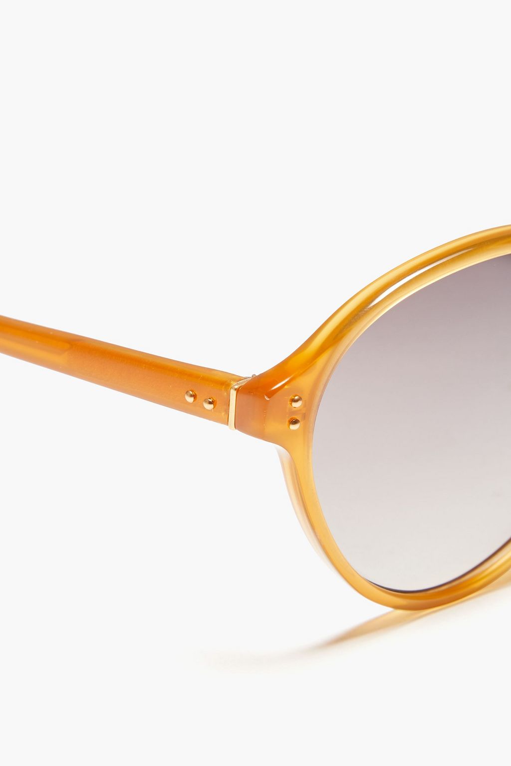 LINDA FARROW Round-frame acetate sunglasses