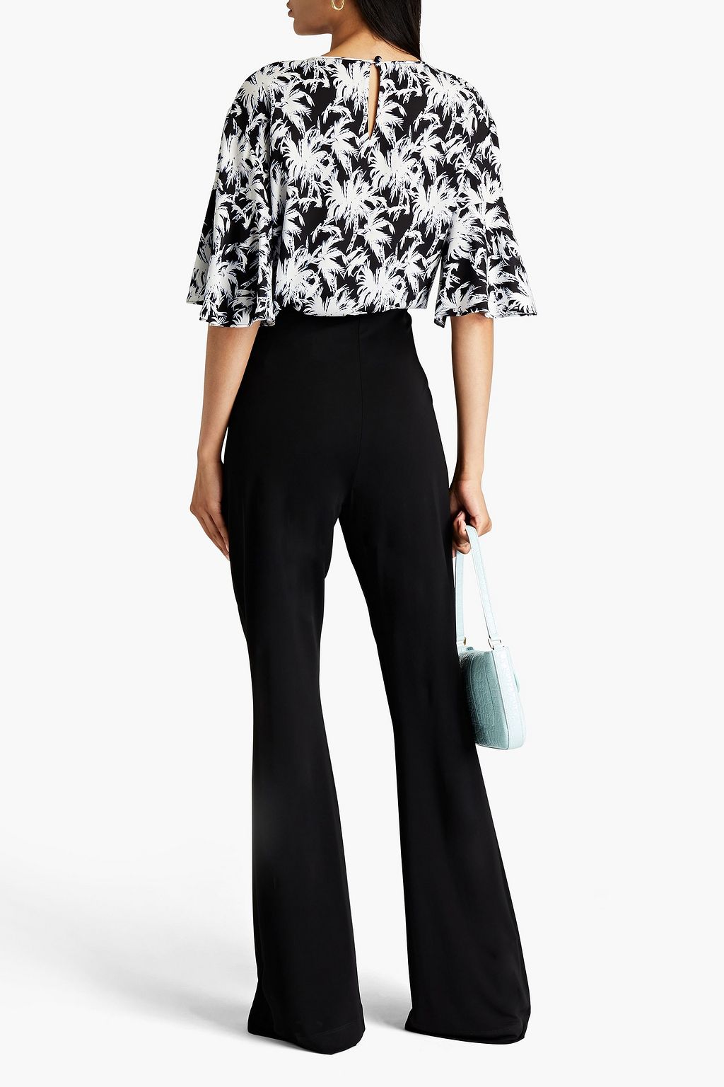 DIANE VON FURSTENBERG Arlene printed stretch-cady top