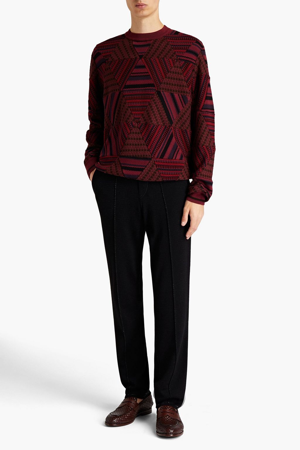 MISSONI Jacquard-knit cotton sweater