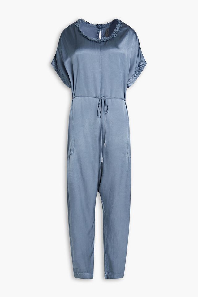 Satin-crepe jumpsuit