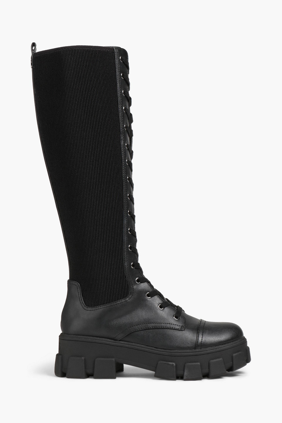 Sam Edelman Dinah Faux Leather Combat Boots In Black