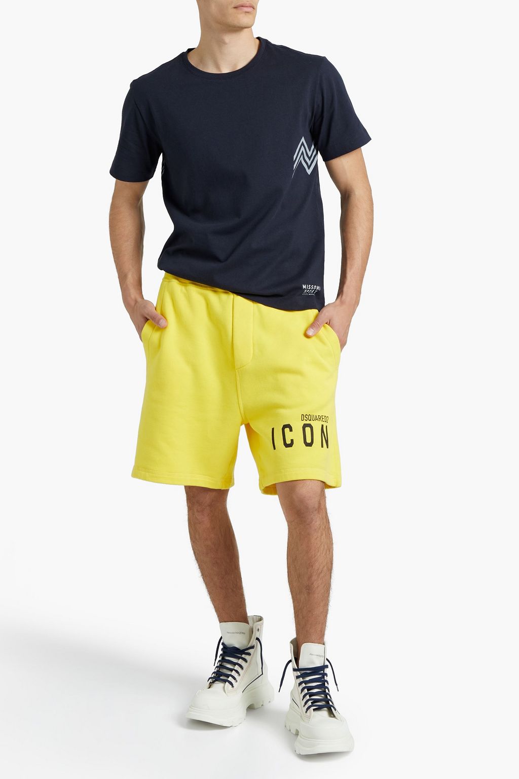 MISSONI Printed cotton-jersey T-shirt