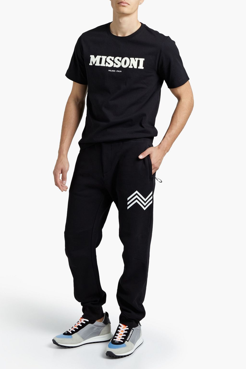 MISSONI Printed cotton-jersey T-shirt
