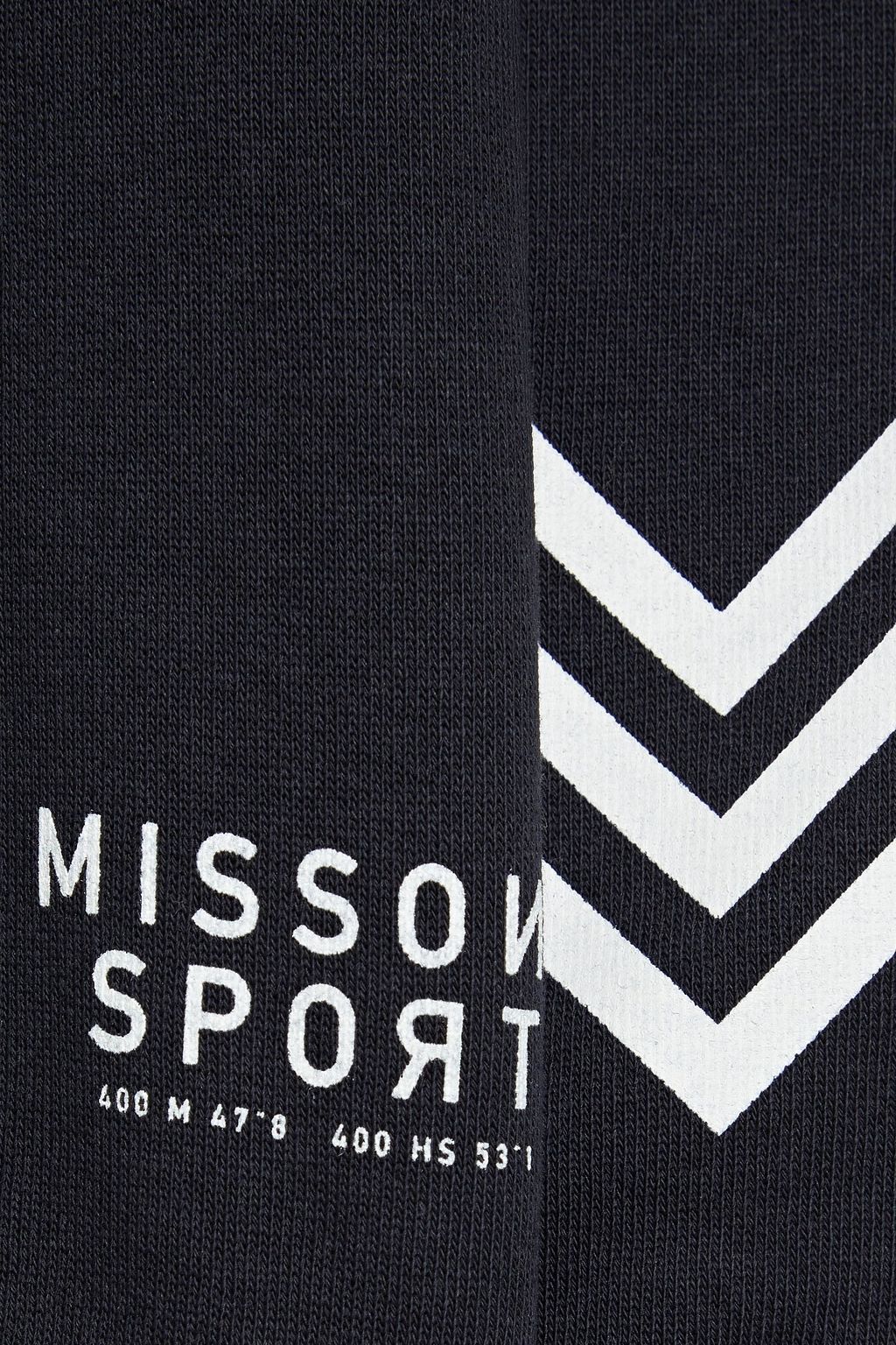 MISSONI Printed French cotton-terry sweatshirt